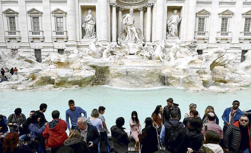 La Fontana di Trevi en Roma