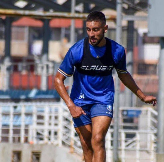 Nicolás Demartini, en un entrenamiento de Antofagasta