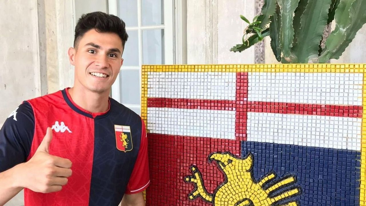 Pablo Galdames, en su llegada al Genoa.