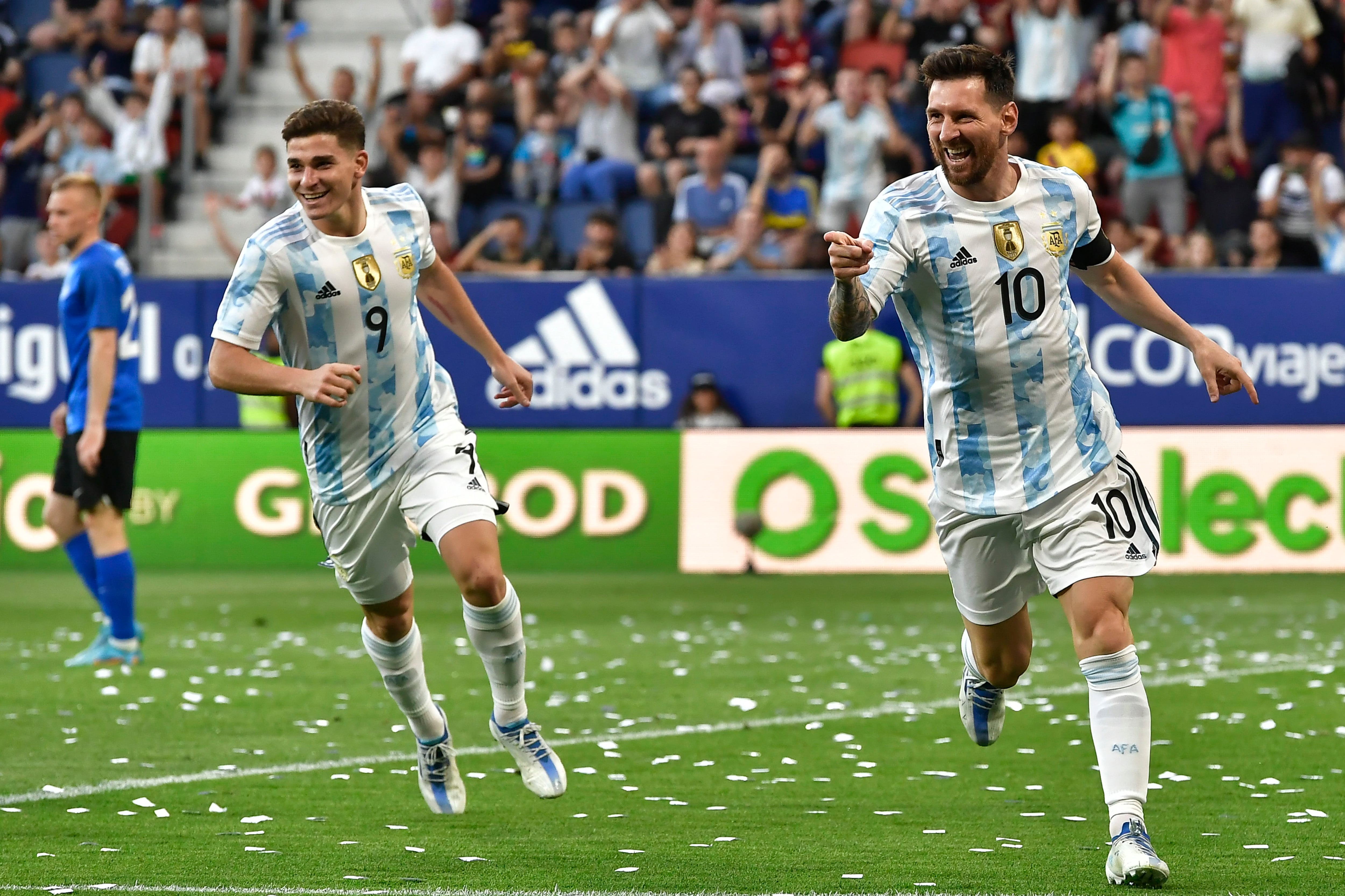 Lionel Messi, con la selección argentina