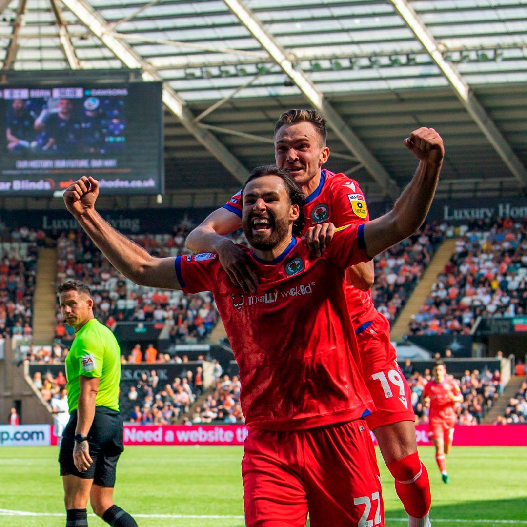 Brereton celebra el gol que le anotó al Swansea.