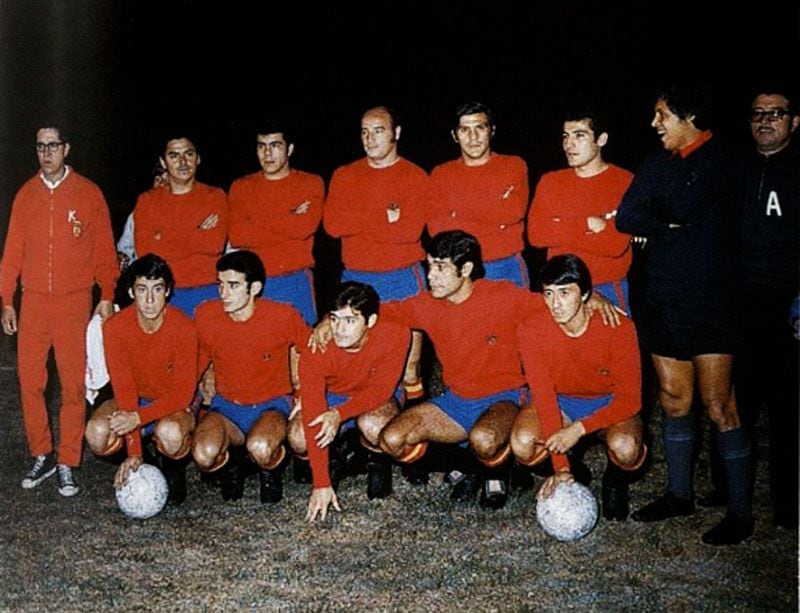 Unión Española, en la Copa Libertadores 1971. Foto: Conmebol.