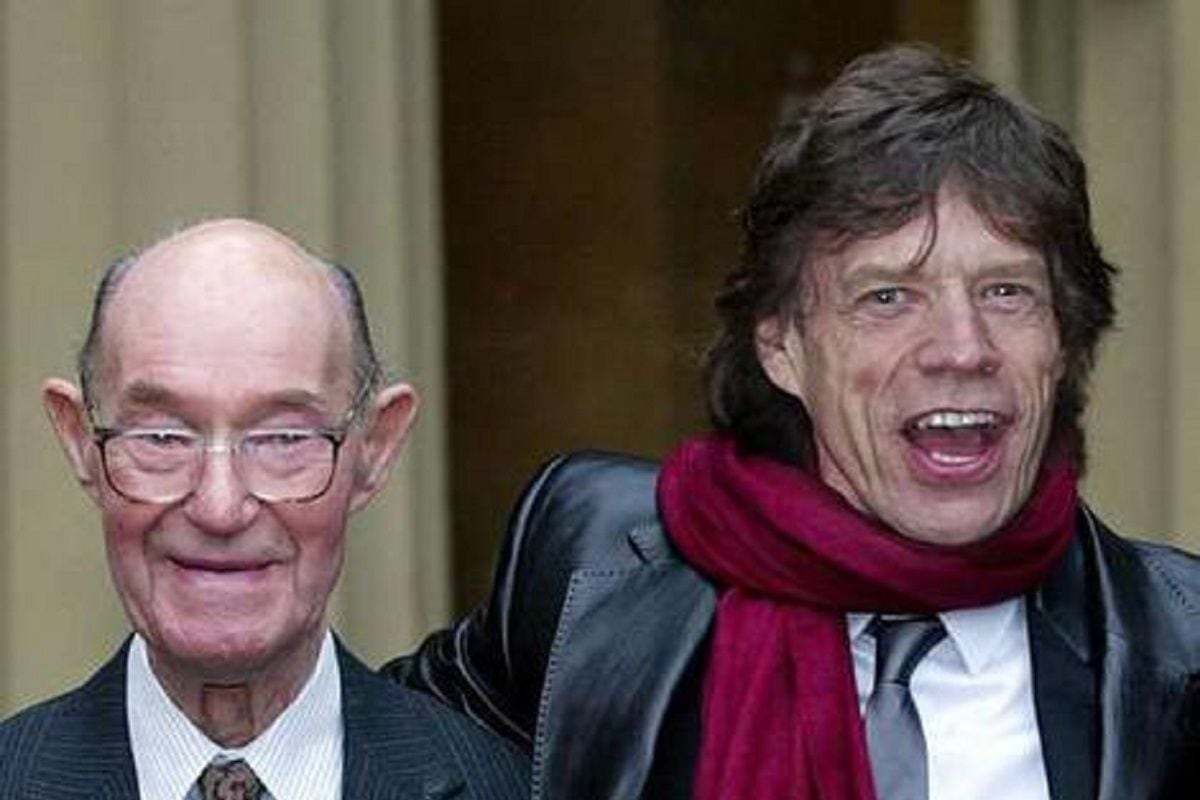 Mick Jagger y su padre