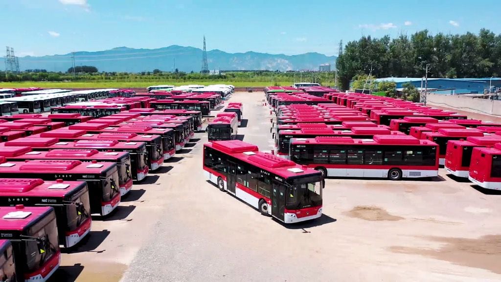 Foton enviará a Chile más de 1.000 buses eléctricos para el transporte público y será la mayor flota de la marca en Latinoamérica