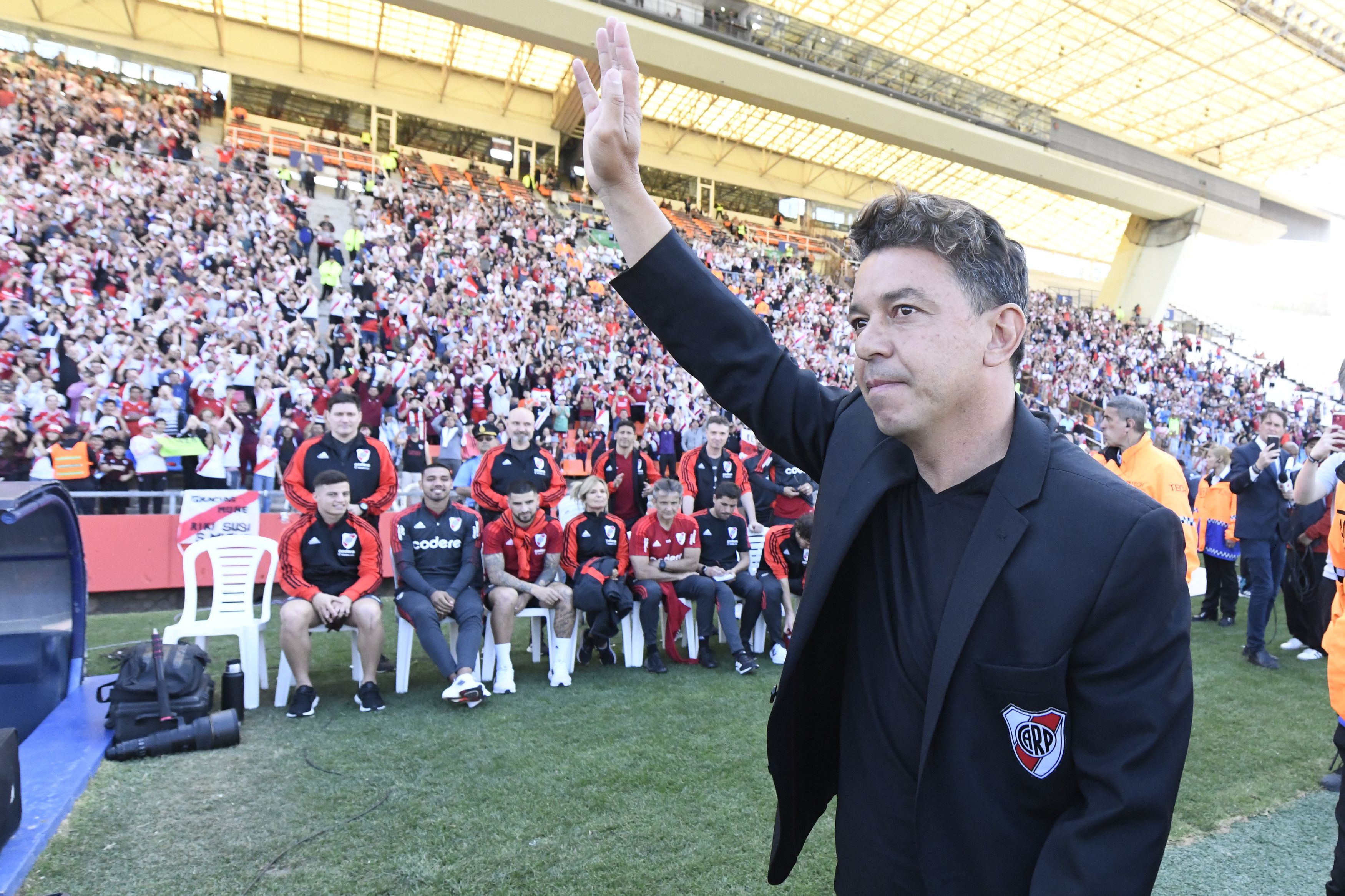 Marcelo Gallardo se despide de la gente de River.