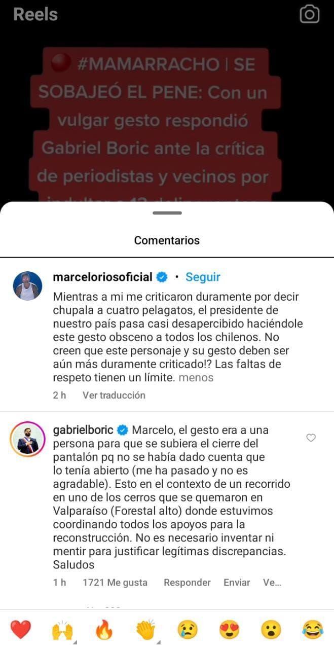 La respuesta del Presidente Boric.