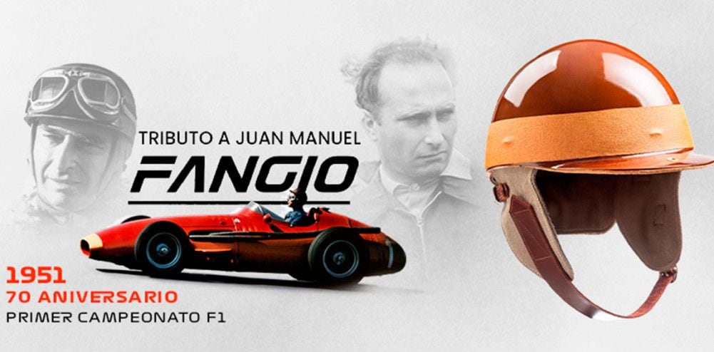 Casco Juan Manuel Fangio