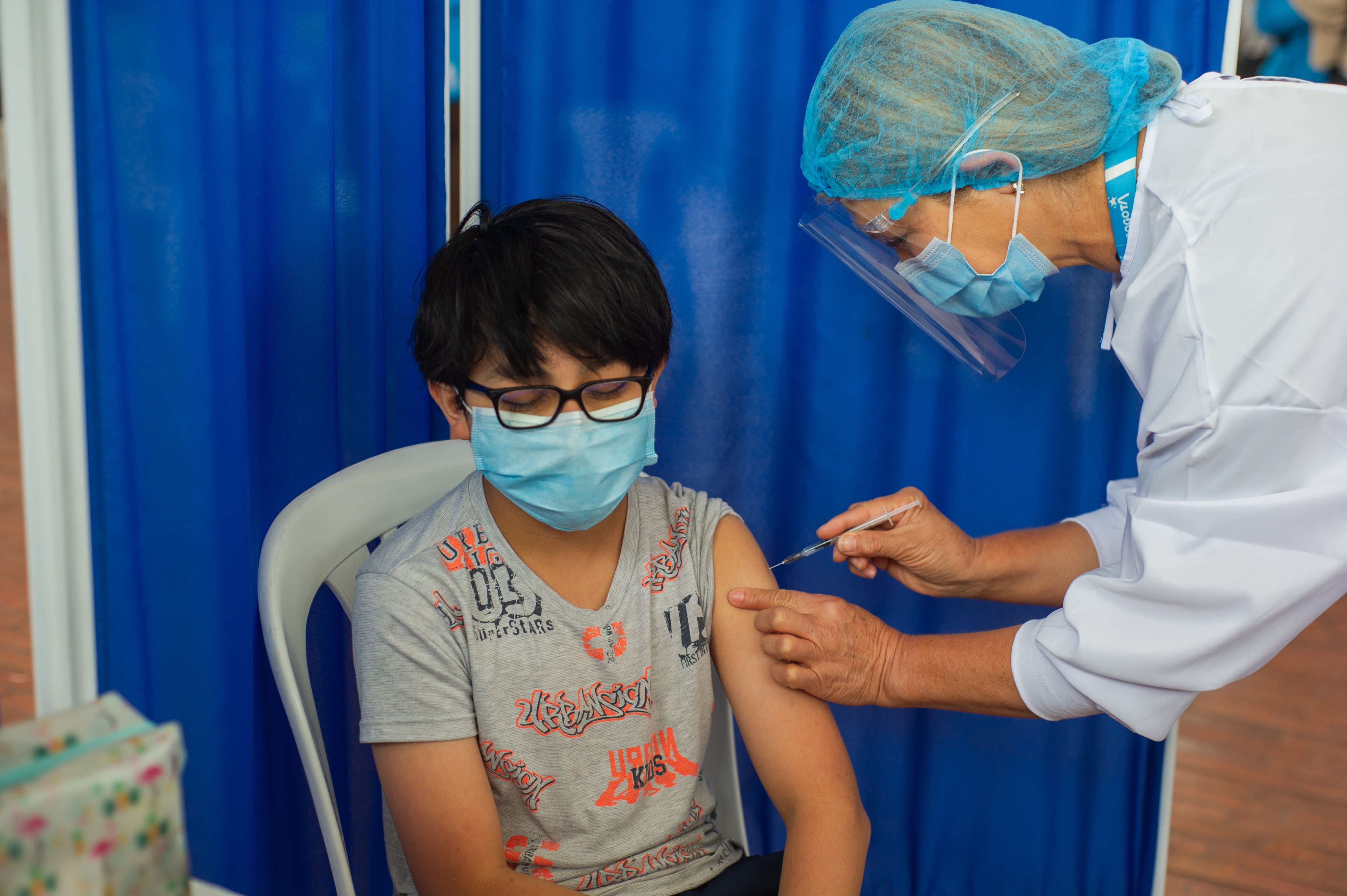 Children Vaccinate Against COVID-19 And Common Diseases In Colombia