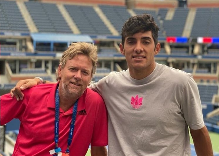 Andrés Schneiter y Christian Garin. Foto: Instragram de Andrés Schneiter.