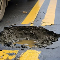 ¿Puedo demandar si mi auto sufre daños por culpa de los hoyos en las calles?