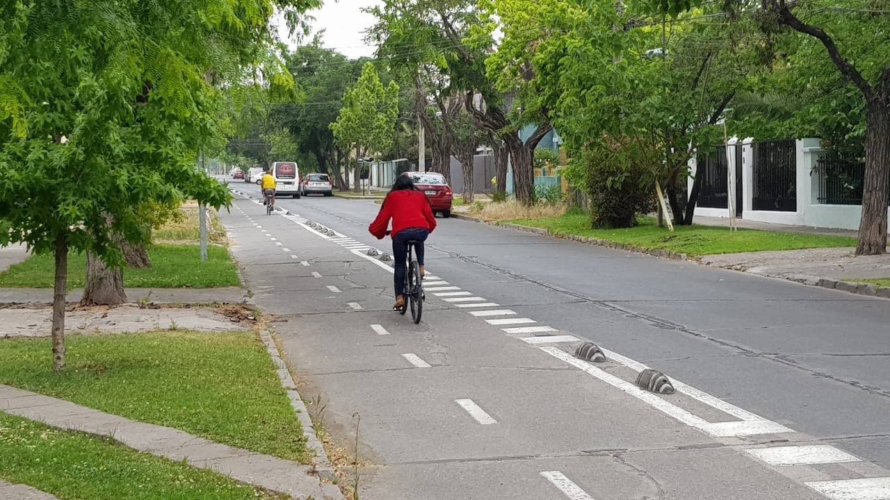 Ciclovía en Ñuñoa.