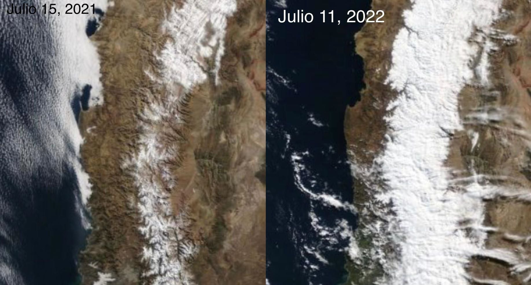 Un millón de turistas en centros invernales: Lluvia triplica la nieve en la cordillera de los Andes