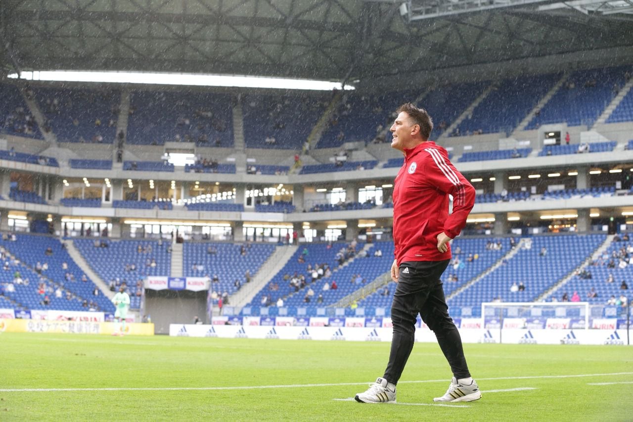 Eduardo Berizzo, en el partido entre Chile y Ghana