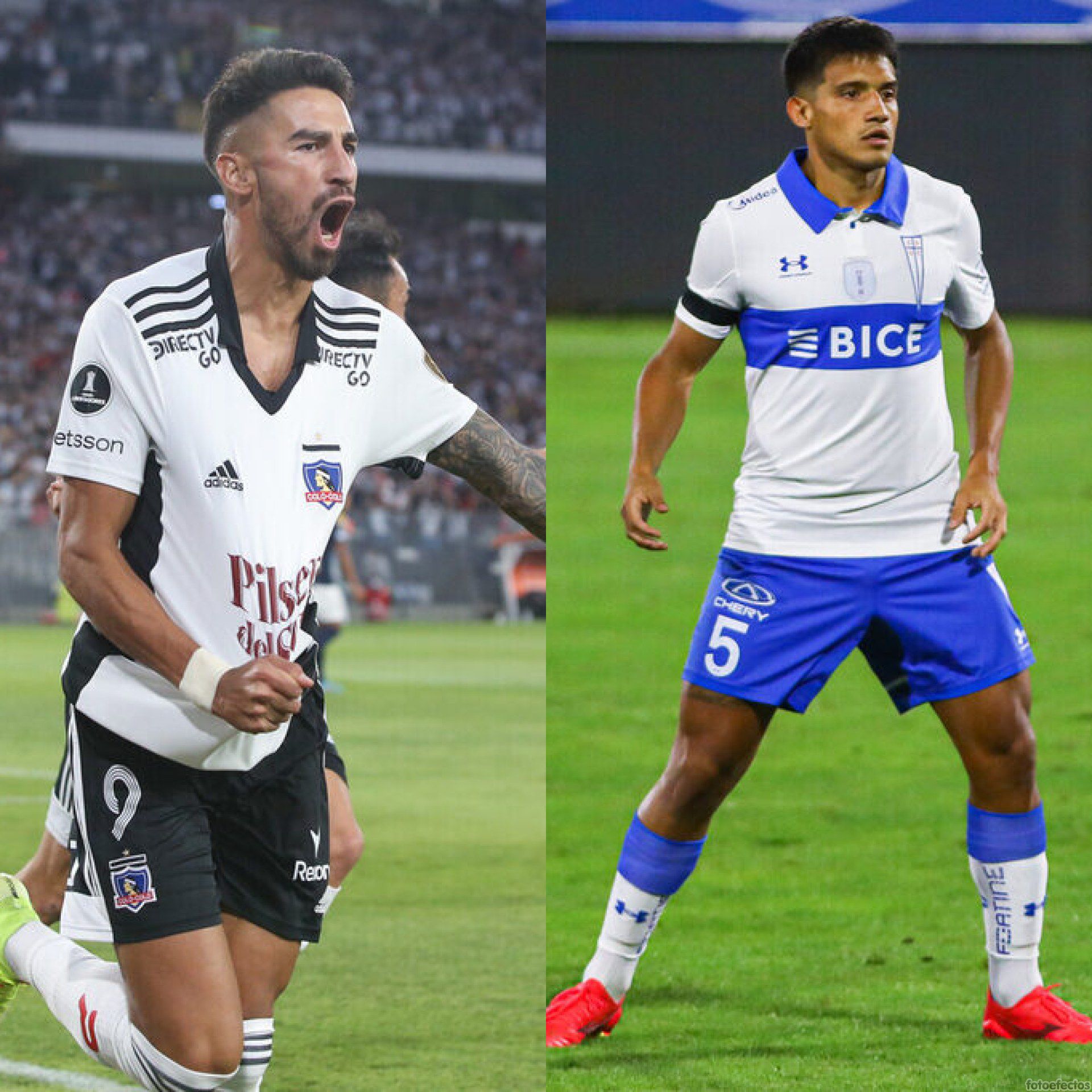 Juan Martín Lucero (Colo Colo) suma siete goles en el torneo. Yamil Asad (UC) solo jugó 84 minutos.