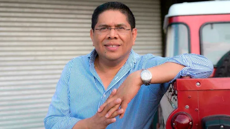 Miguel Mendoza, cronista deportivo nicaragüense. Foto: AFP.