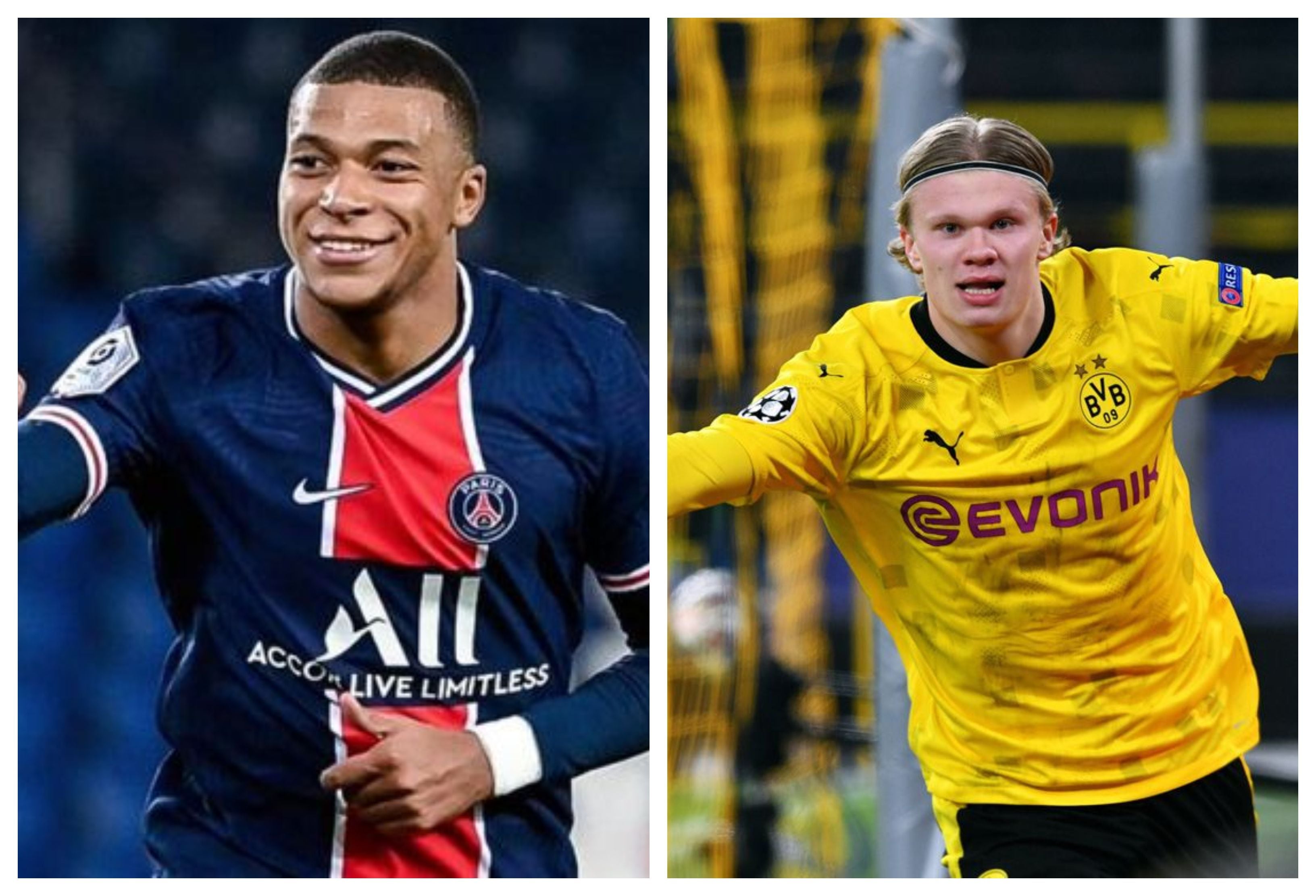 Kylian Mbappé y Erling Haaland, joyitas del mercado