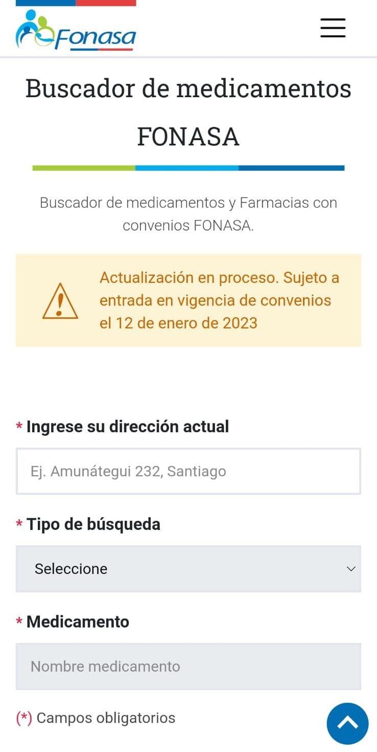 Buscador de Fonasa