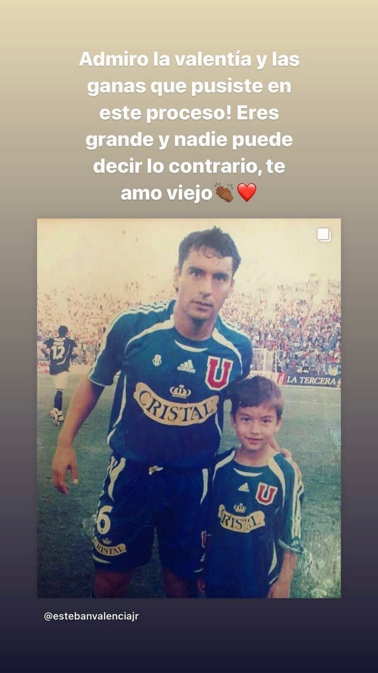 La imagen con que Esteban Valencia hijo anuncia el adiós de su padre a la banca de la U.