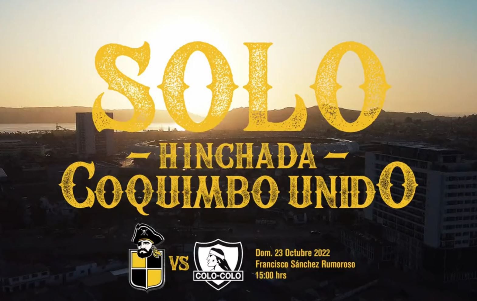 El mensaje final del video publicado por Coquimbo Unido, informando que no habrá hinchada visitante para el duelo contra Colo Colo.