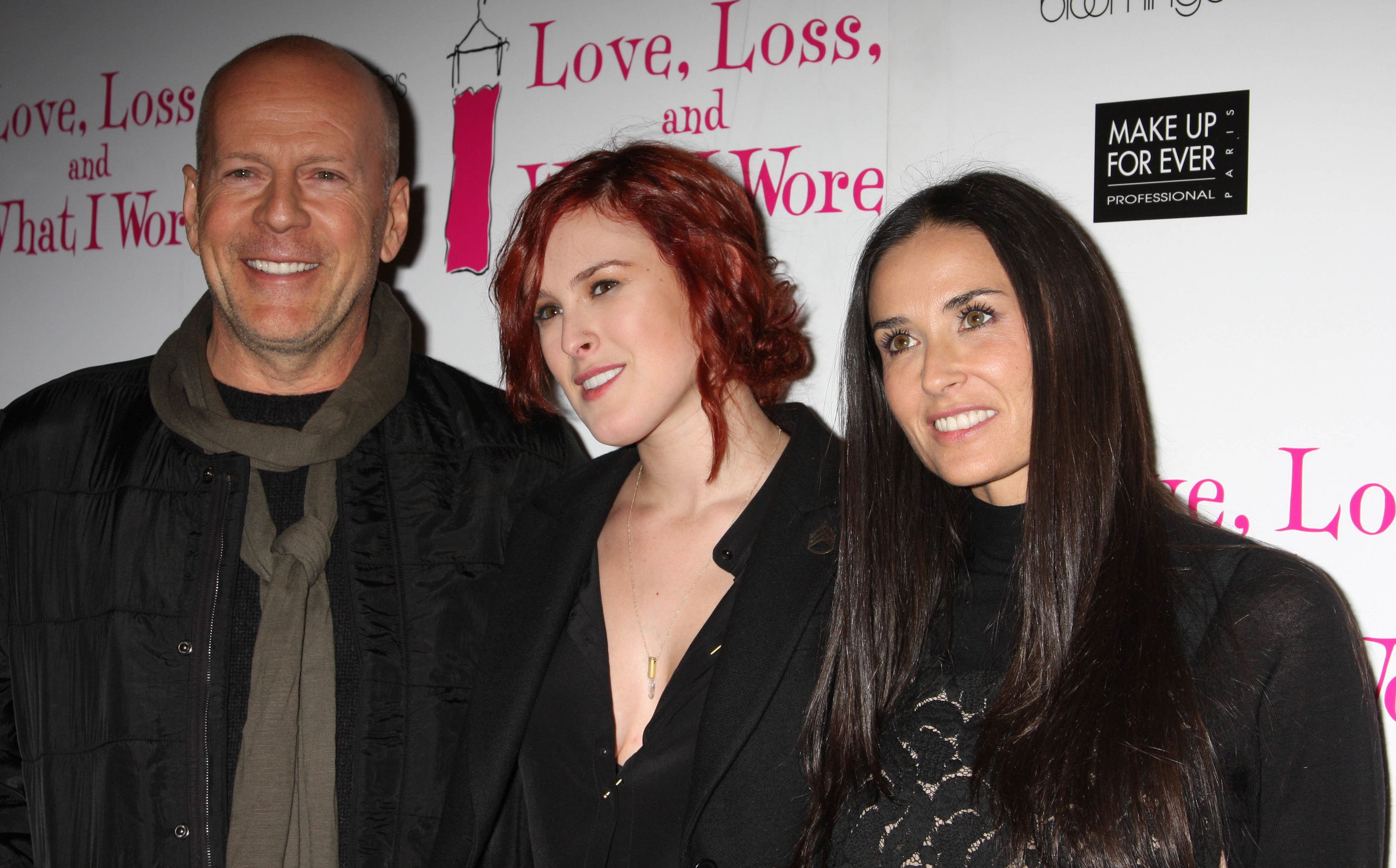 Bruce Willis, Rumer Willis y Demi Moore