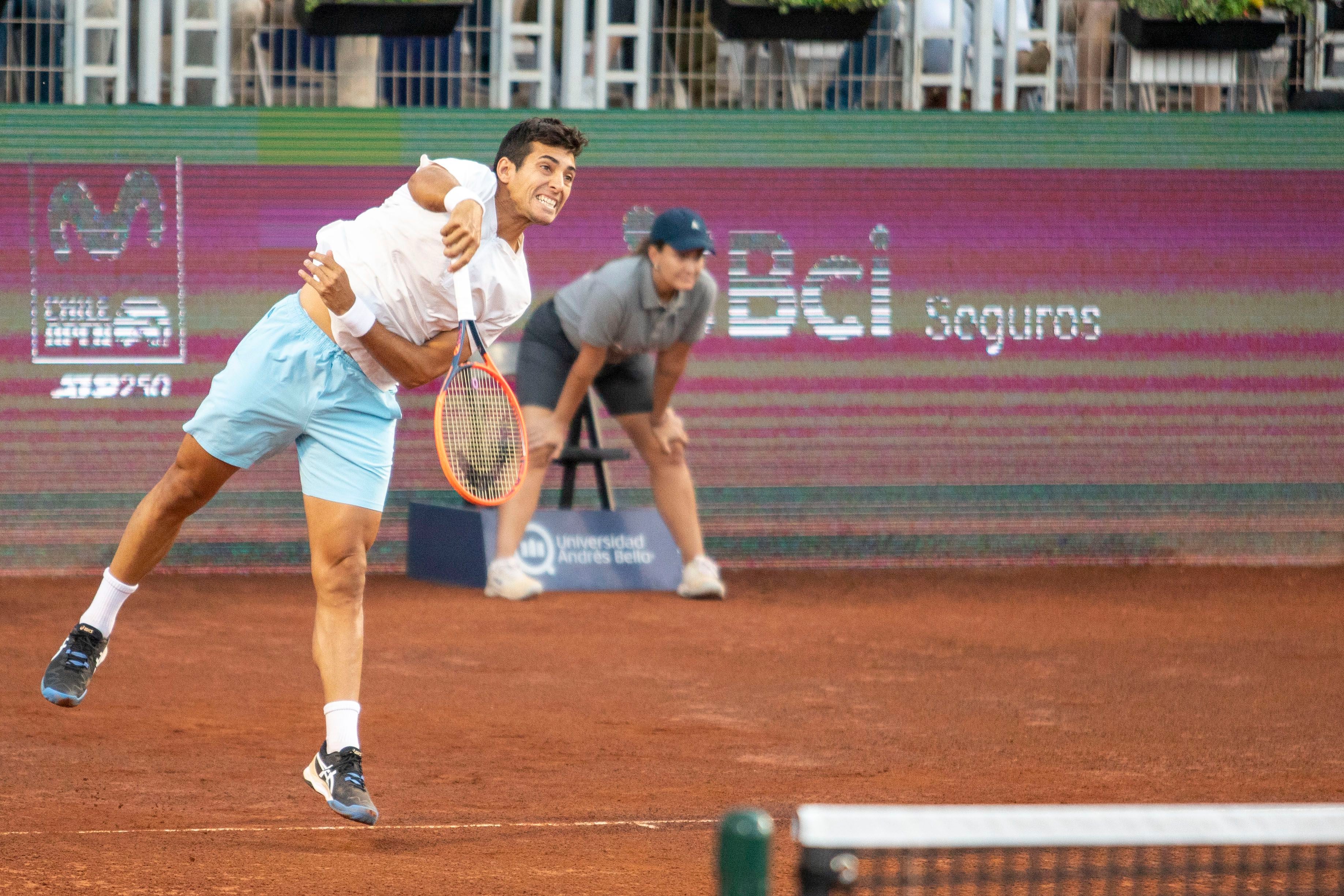 Christian Garin queda en el camino en el ATP 250 de Santiago.