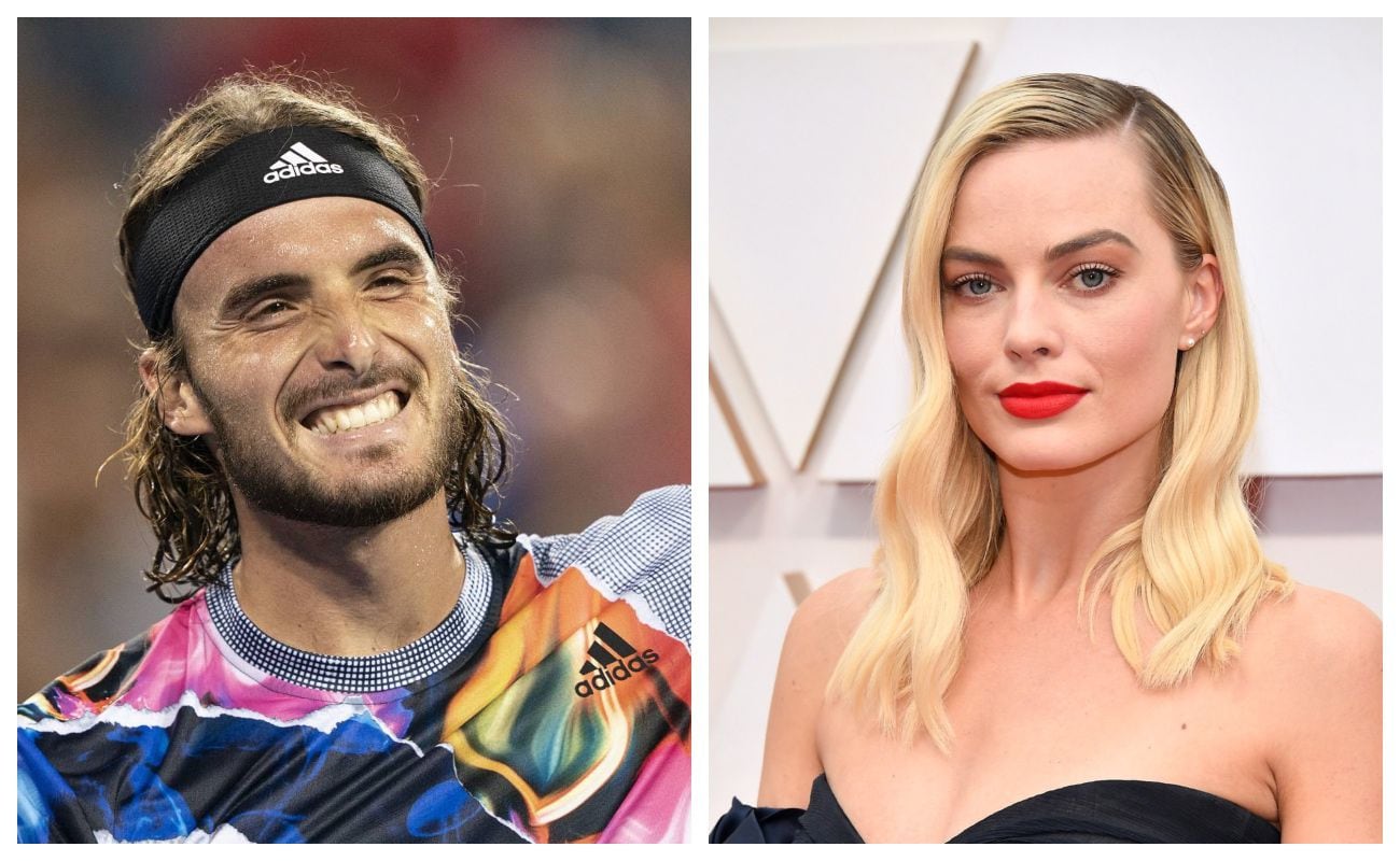 Stéfanos Tsitsipas y Margot Robbie