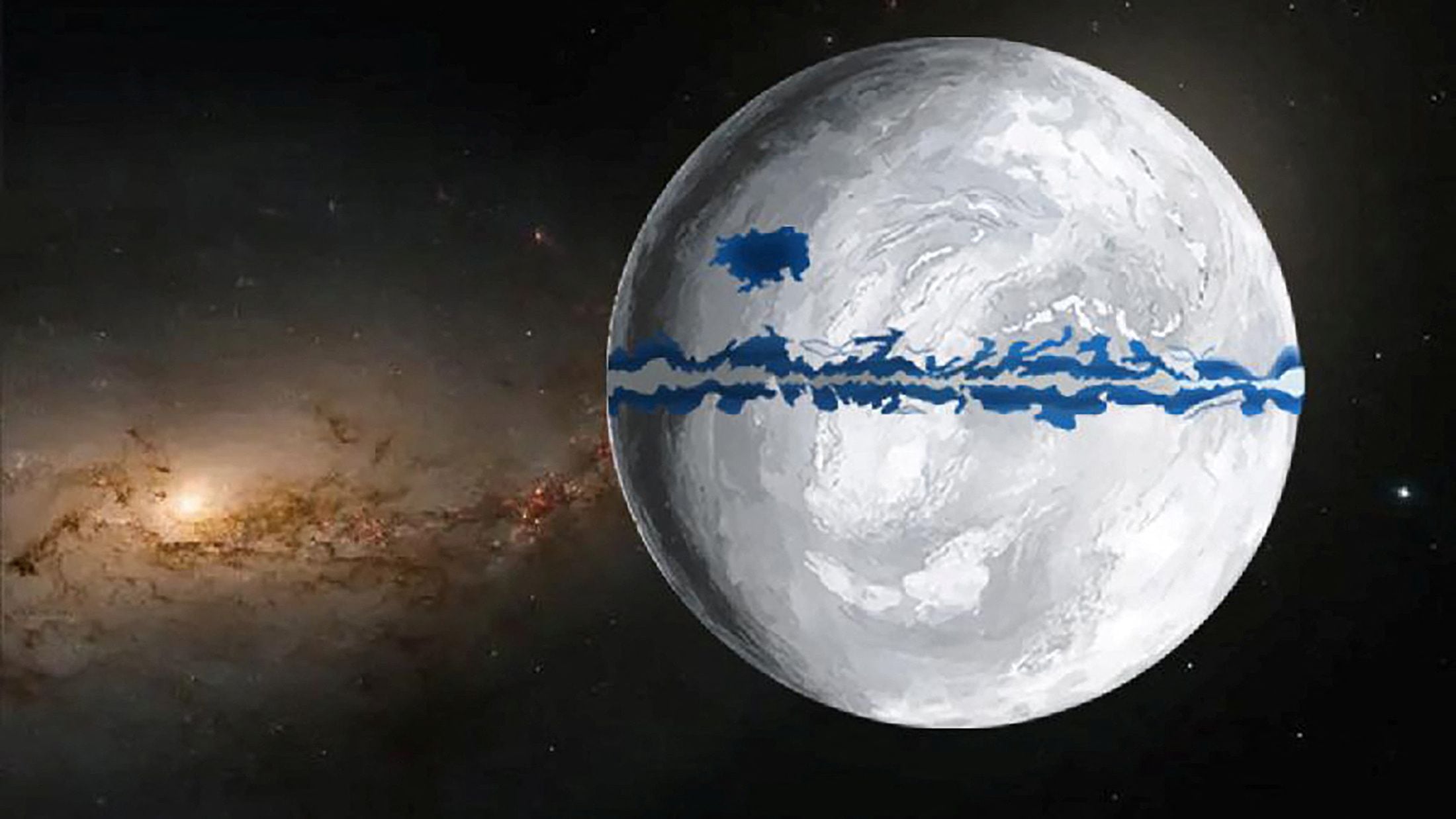 Earth during the Marinoan Ice Age, 651–635 million years ago