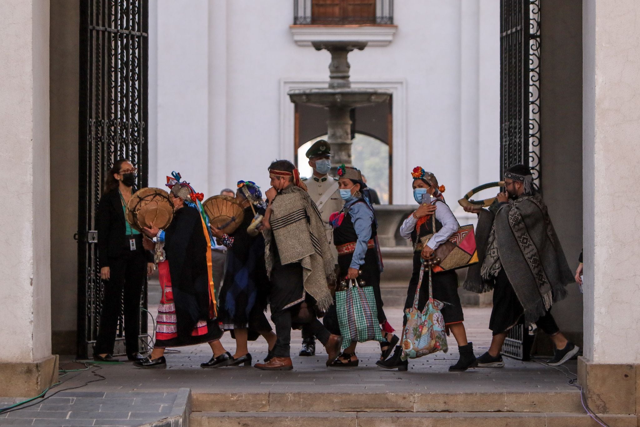 Pueblo originarios en el Palacio de La Moneda