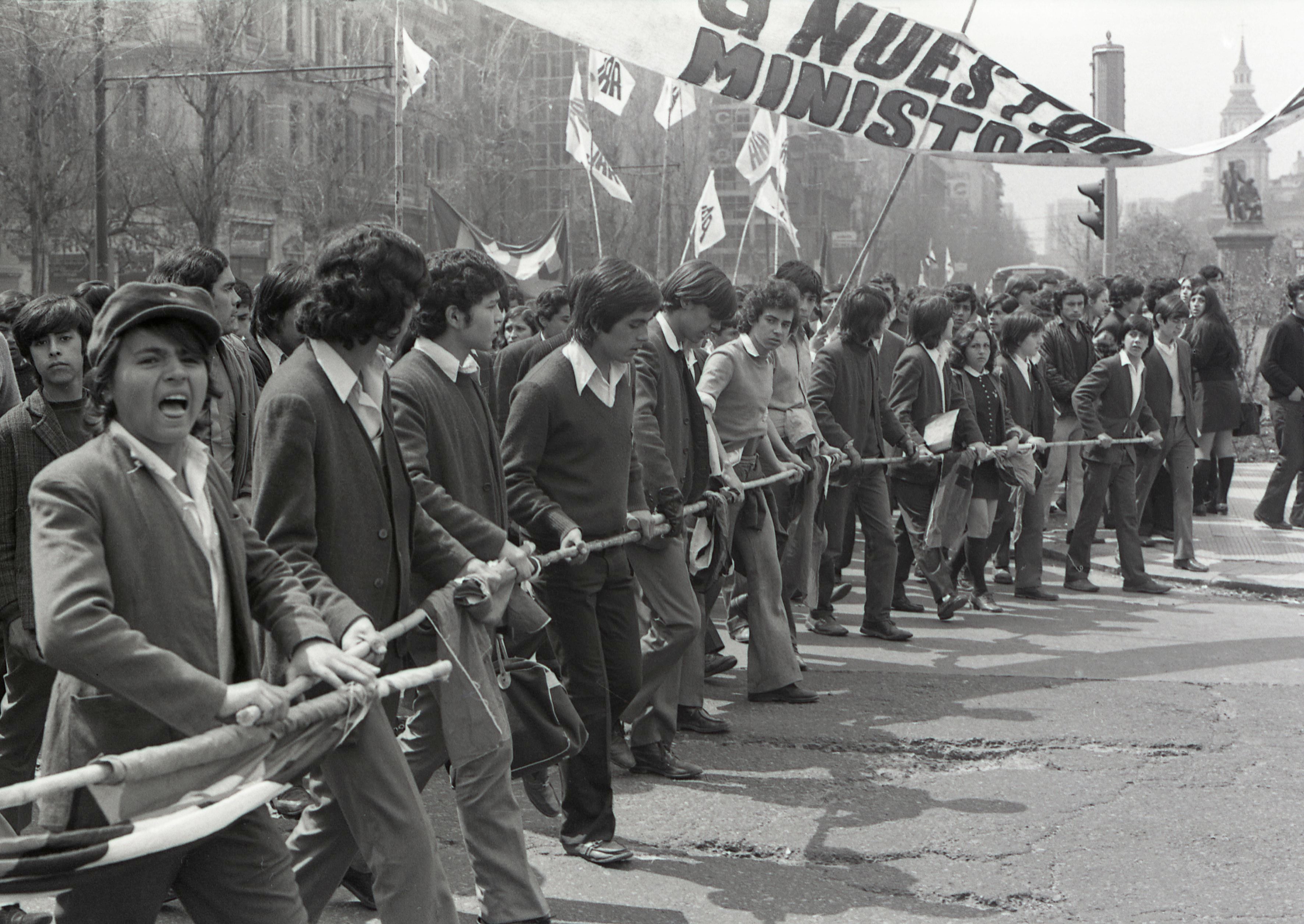 CONCENTRACION, MARCHA, ESTUDIANTES UNIDAD POPULAR. 26.09.1972