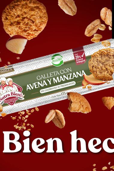 Galletas Avena Manzana 50g NUTRABIEN