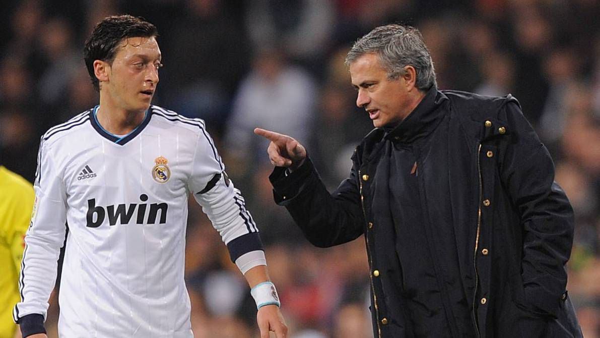 Mesut Özil y José Mourinho