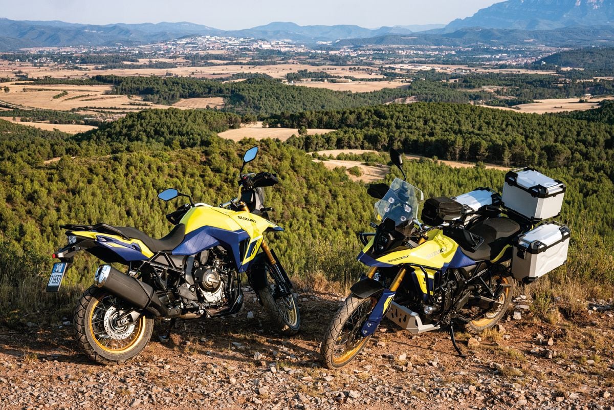 Suzuki V-Strom 800 DE y la GSX-8S.