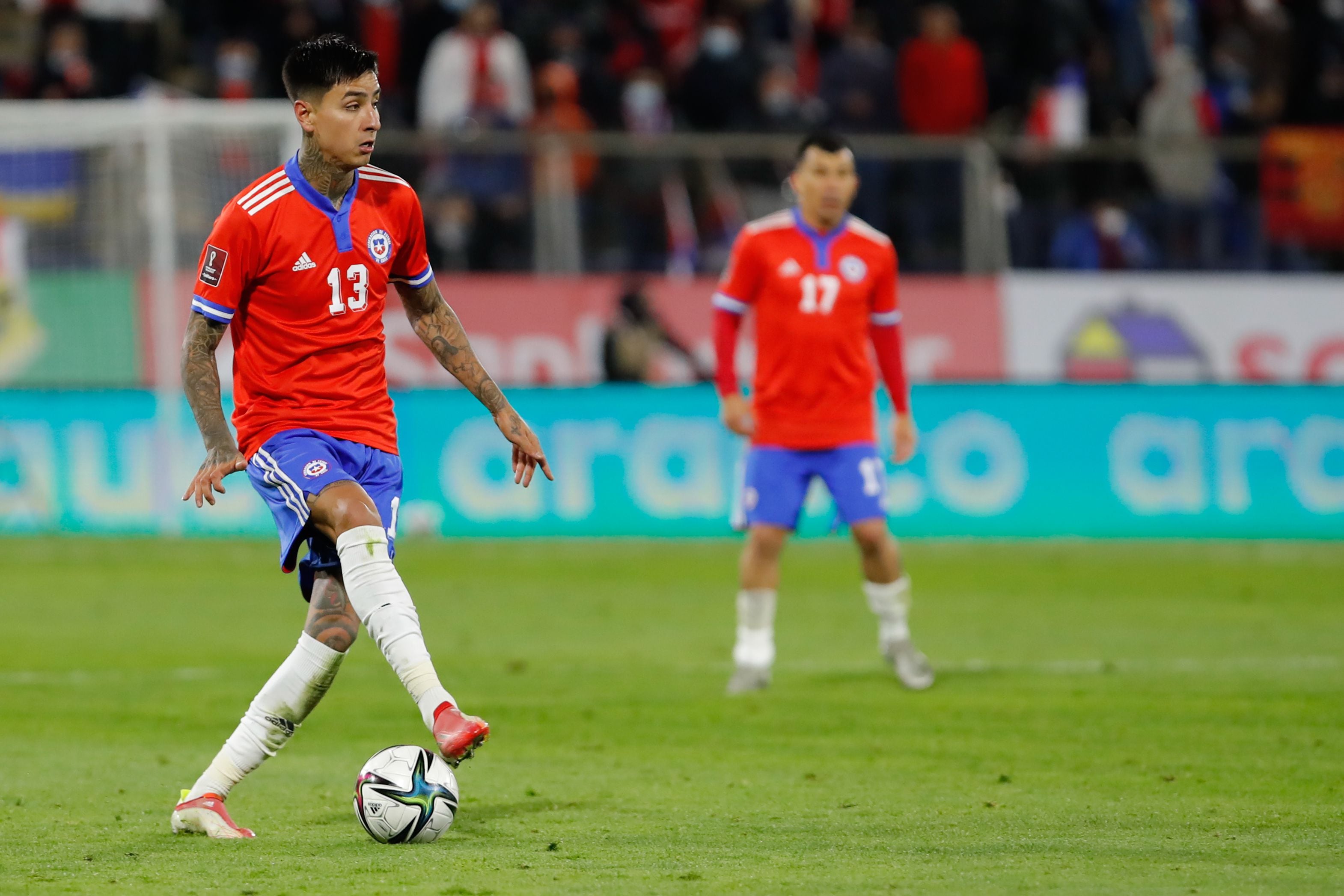 Pulgar, con la camiseta de la Roja 