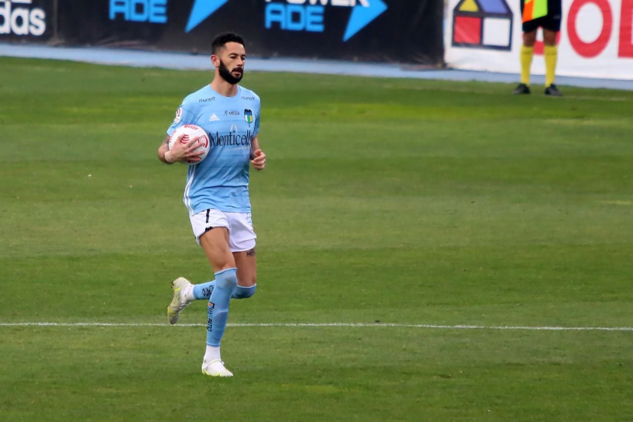 Marcelo Larrondo, en un partido de O'Higgins