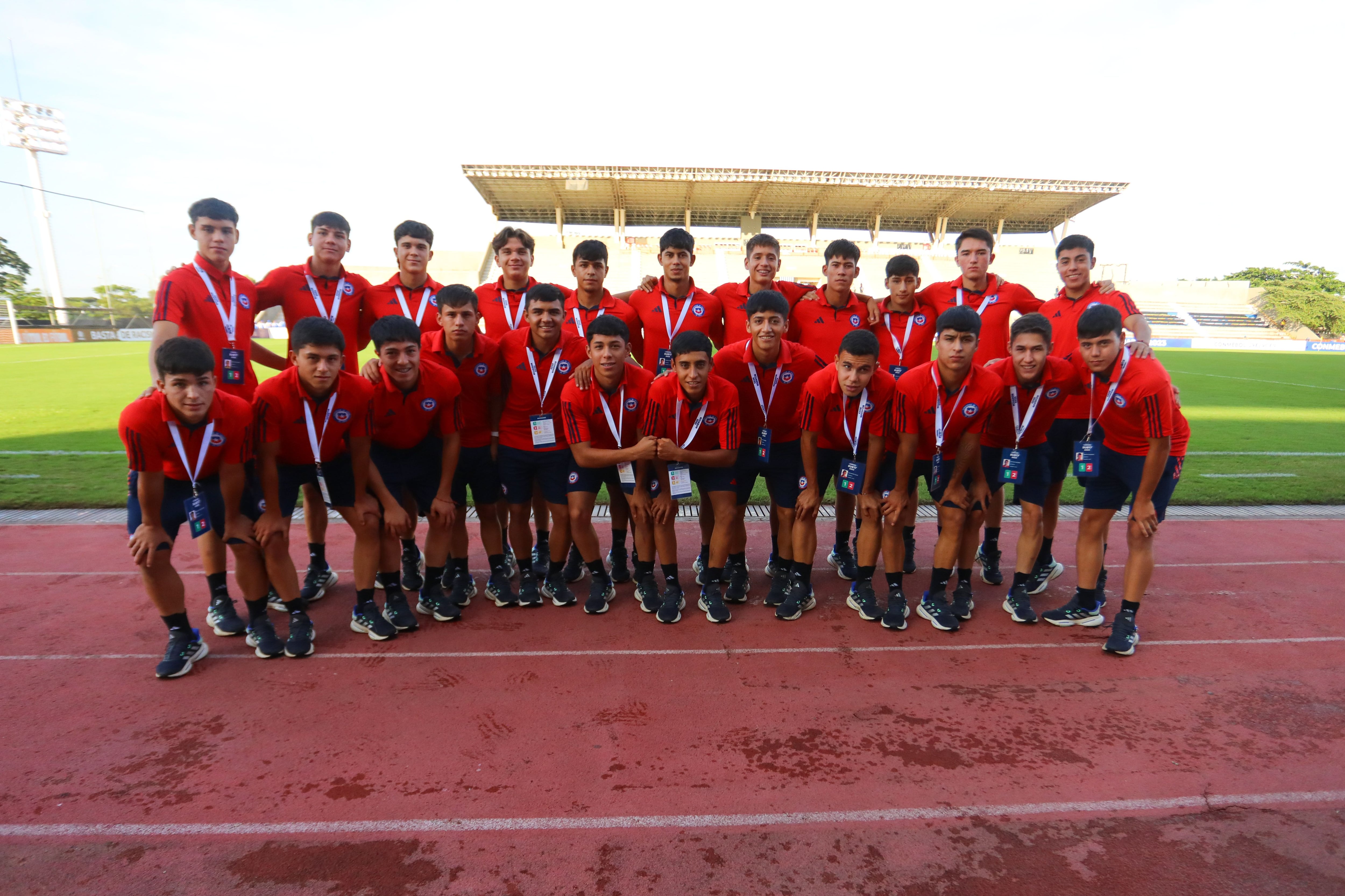 El plantel de la Roja Sub 17.