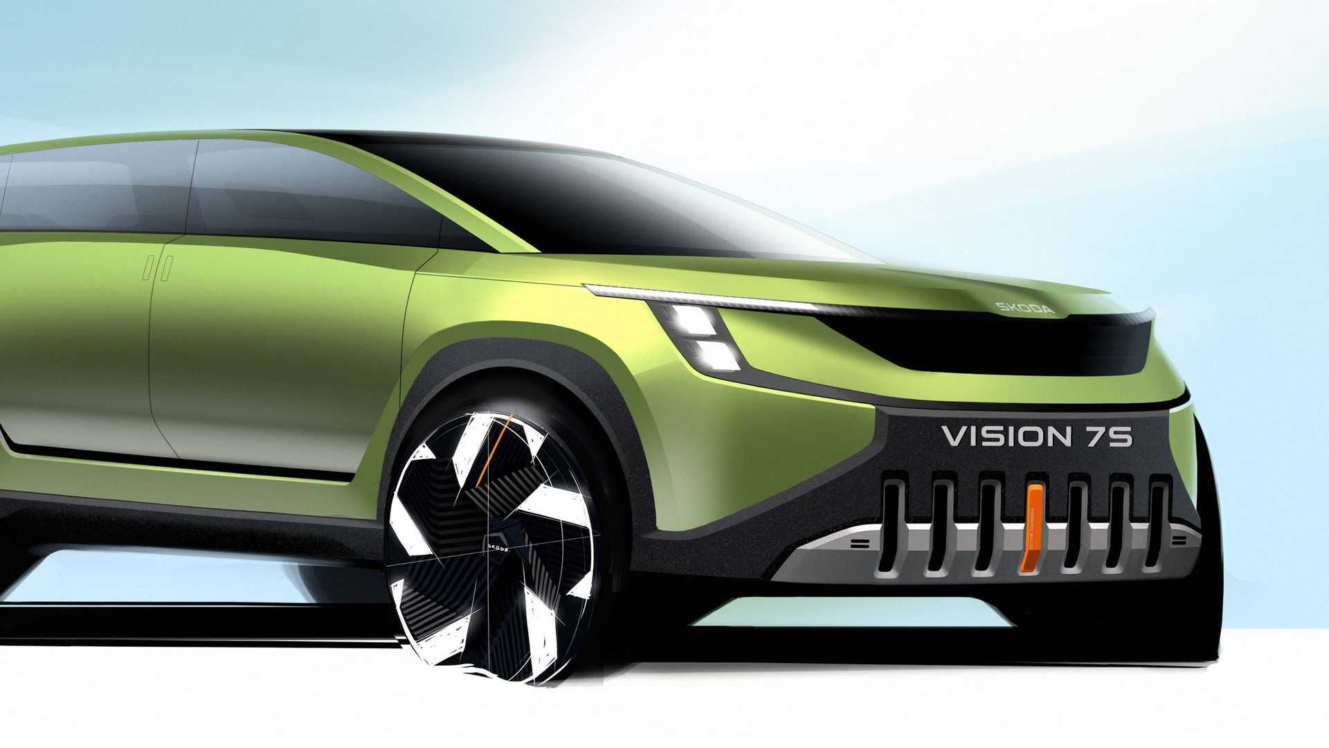 El Skoda Vision 7S adelanta el nuevo lenguaje de diseño de la marca checa