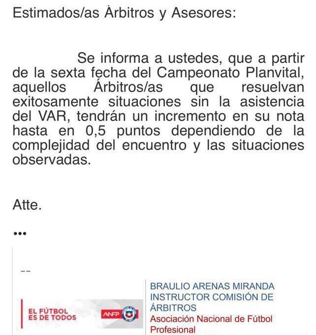 Comunicado Var