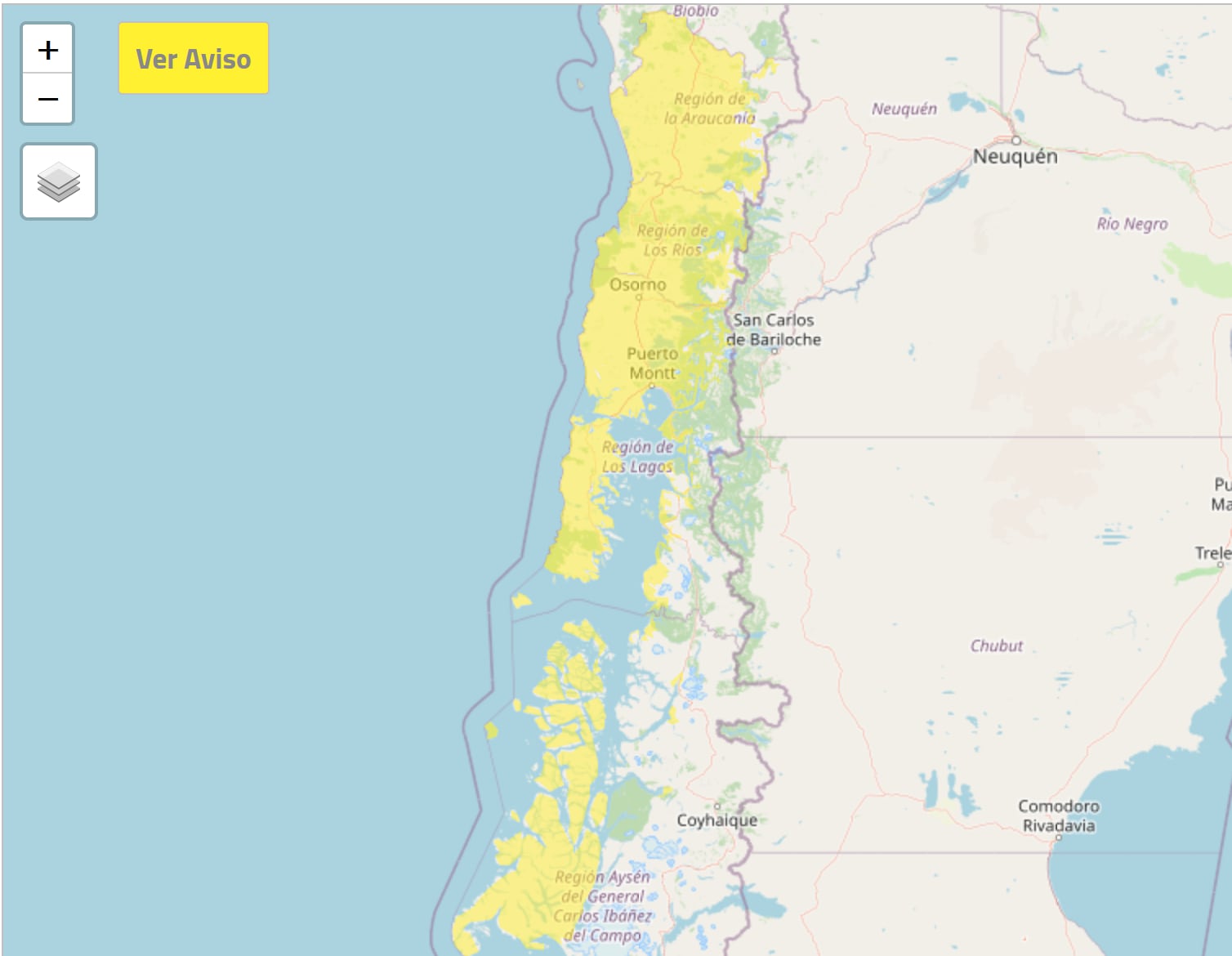 mapa sur tormentas