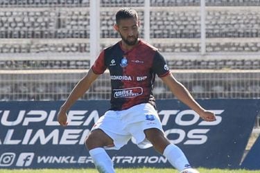 Nicolás Demartini, en su debut en el Campeonato, ante Palestino