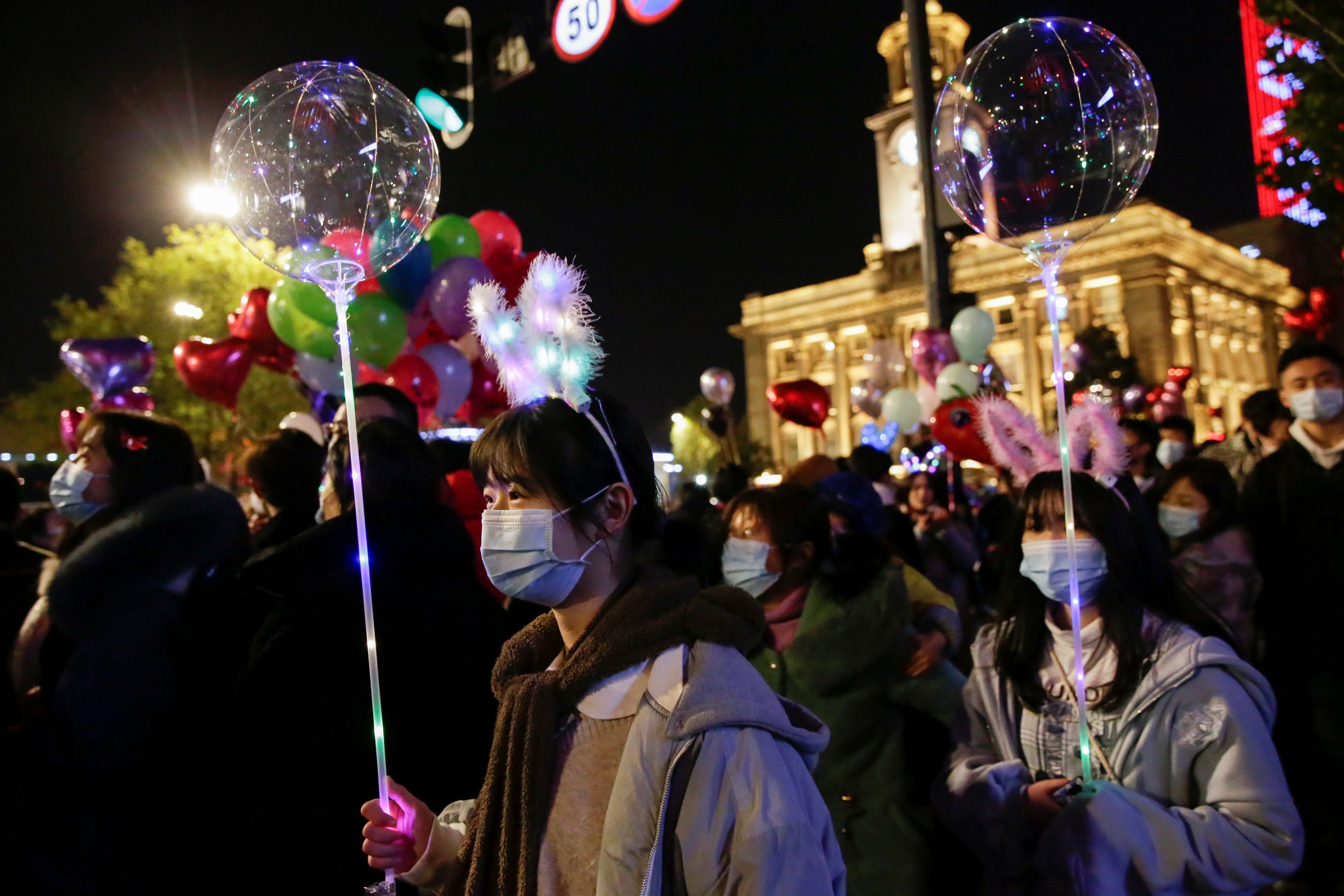 New Year's Eve celebrations in Wuhan