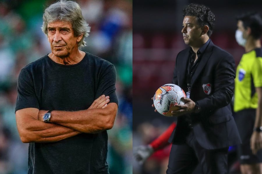 Manuel Pellegrini y Marcelo Gallardo.