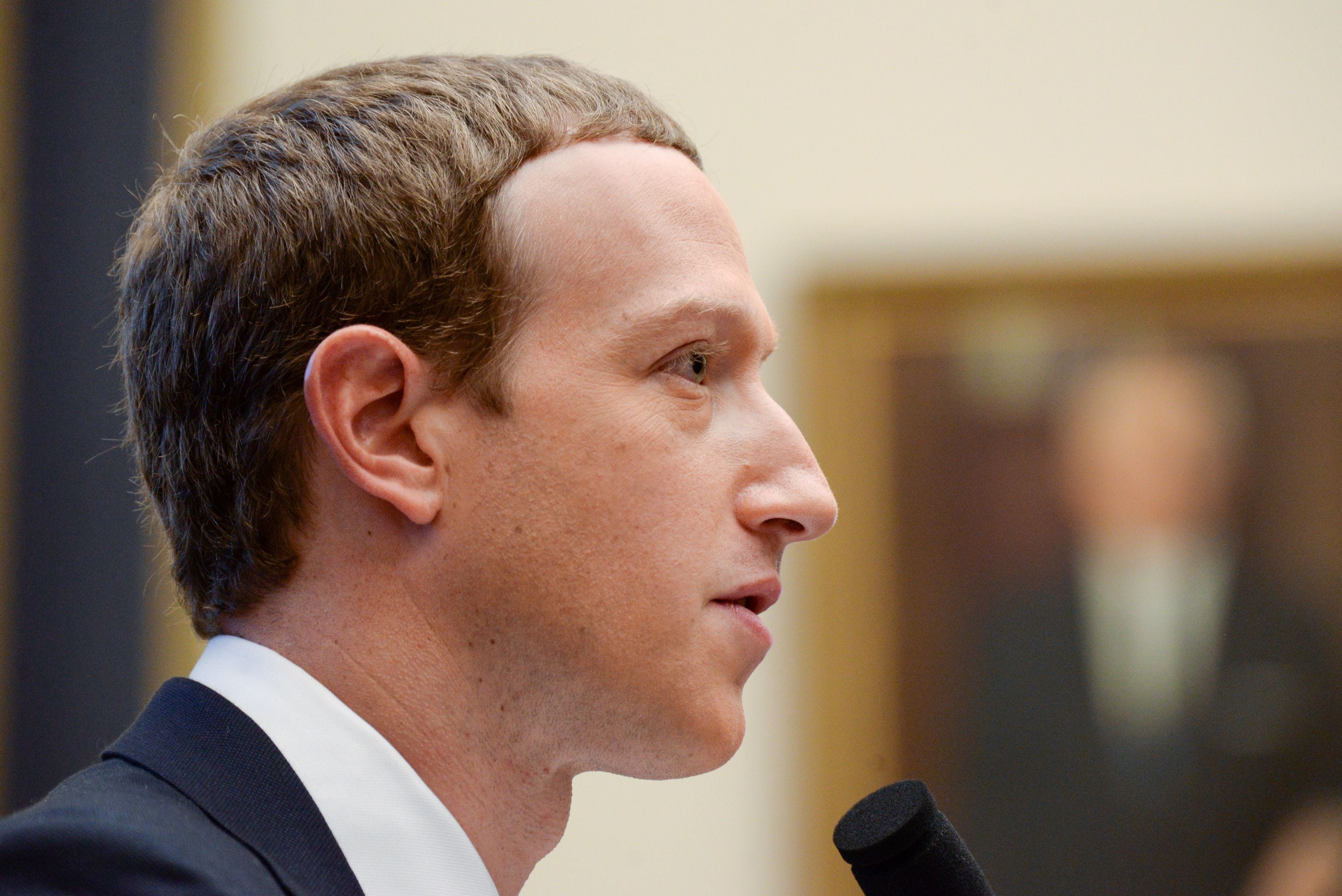 FILE PHOTO: Facebook Chairman and CEO Zuckerberg testifies at a House Financial Services Committee hearing in Washington