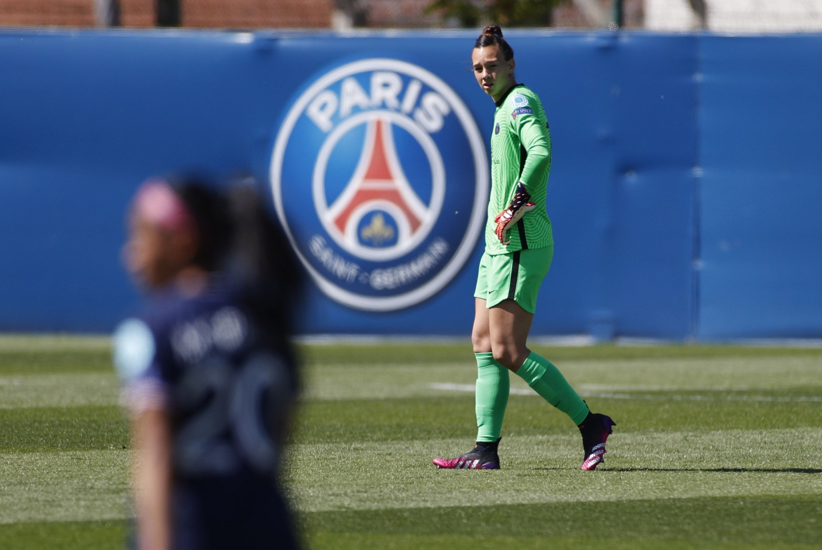 Endler, durante el partido de ida frente al Barcelona, por la semifinal de ida de la Champions League