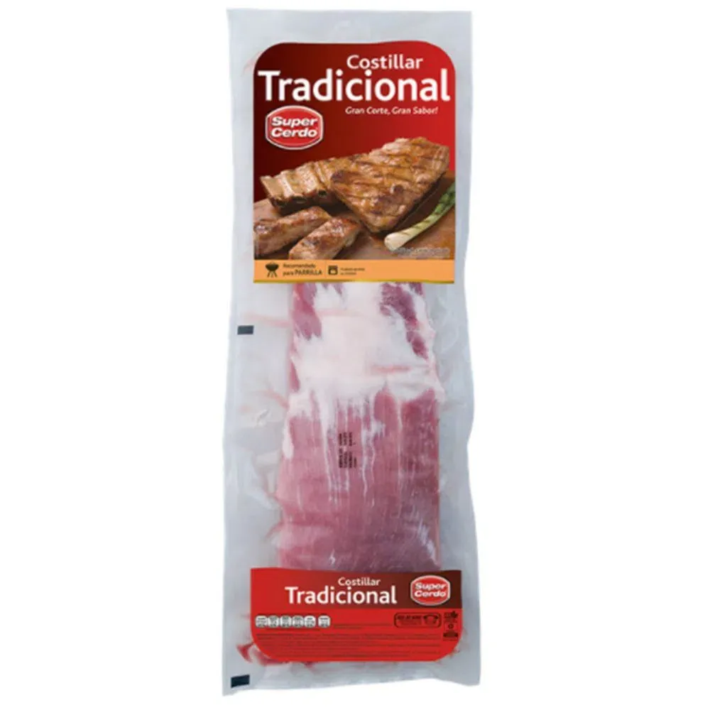 Costillar cerdo carne horno