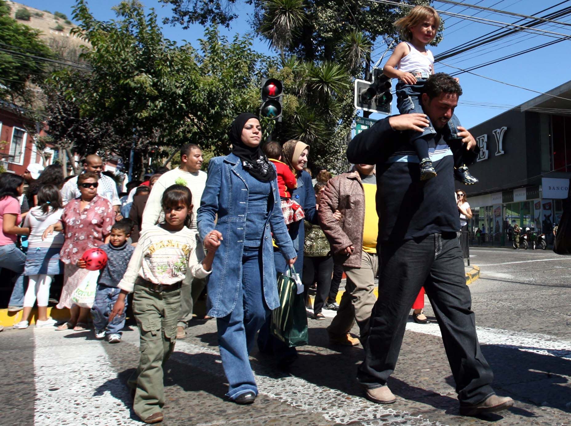 Los primeros días de los refugiados palestinos en La Calera, en 2008.