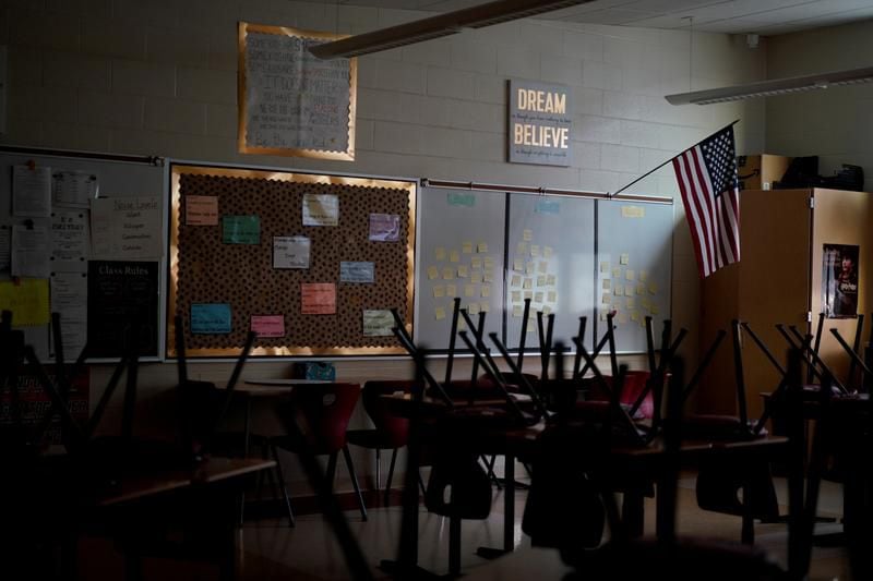 Una escuela vacía en medio de la pandemia de coronavirus, Florida, Estados Unidos. Foto: Reuters