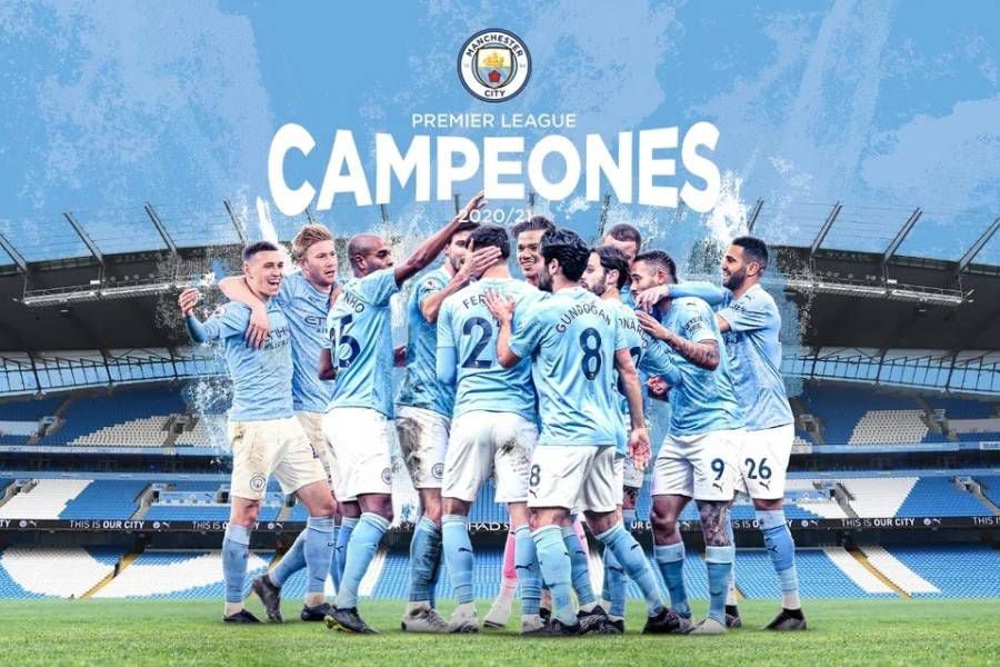 El Manchester City se coronó campeón de la Premier League.