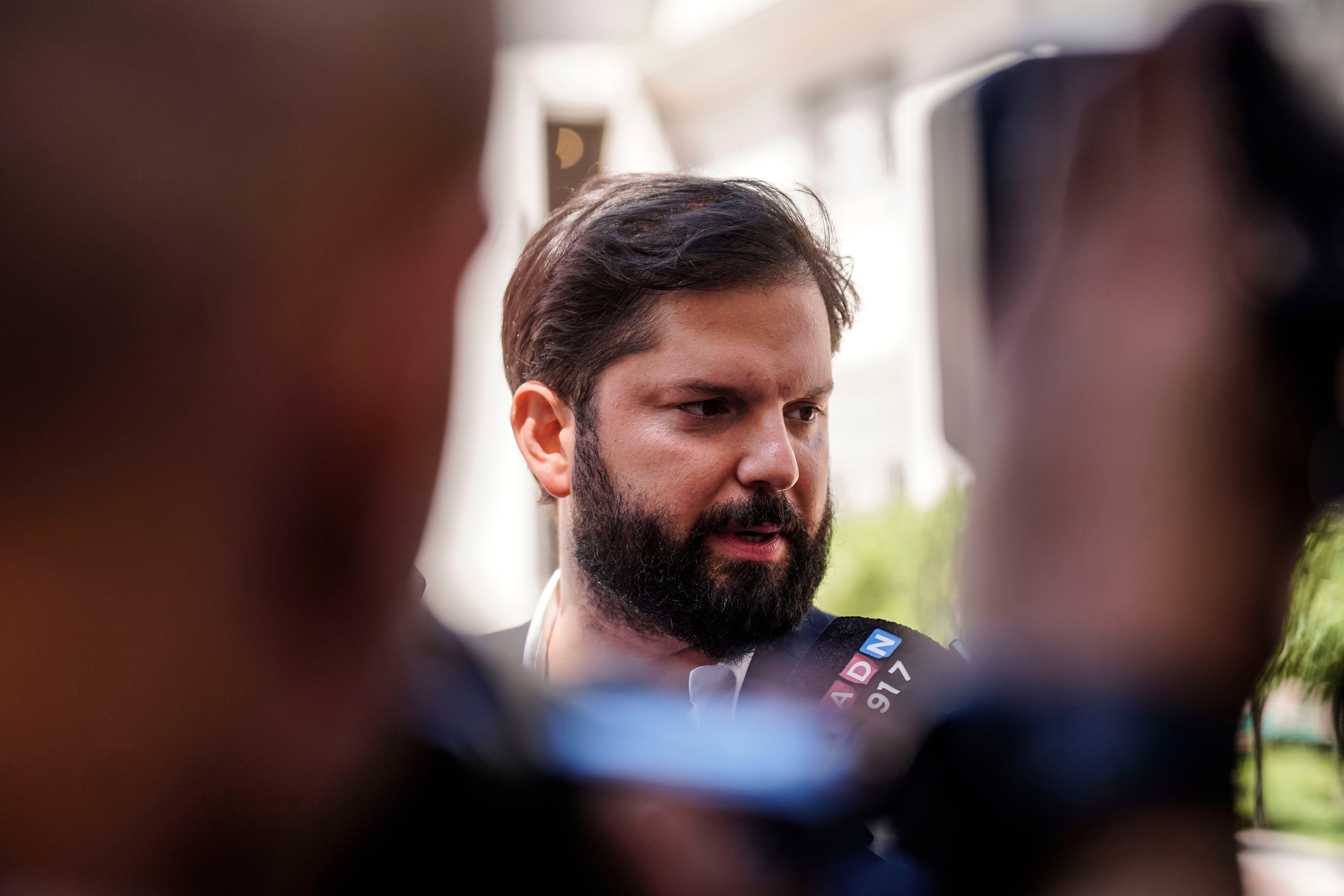 PRESIDENTE GABRIEL BORIC, CONVERSA  CON LA PRENSA EN PALACIO DE LA MONEDA