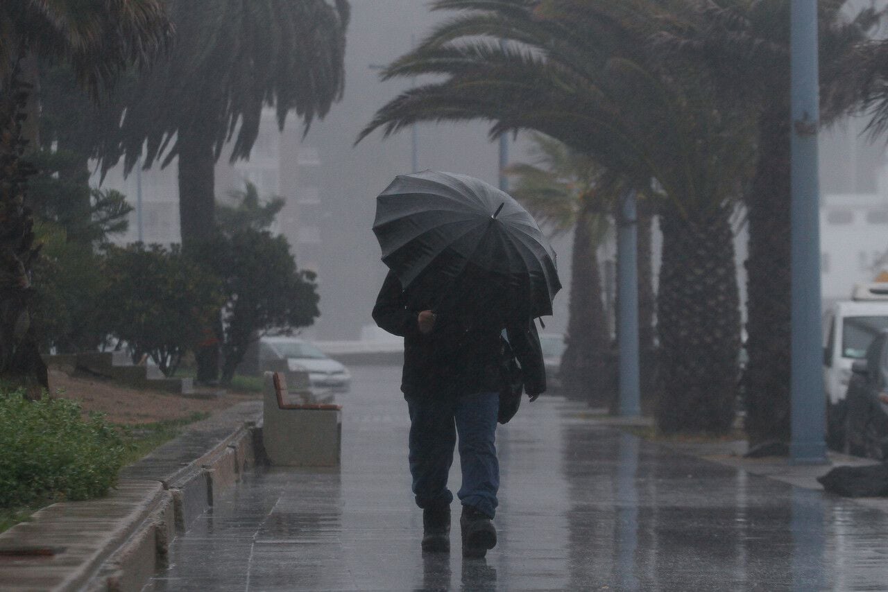 lluvia y viento valparaíso