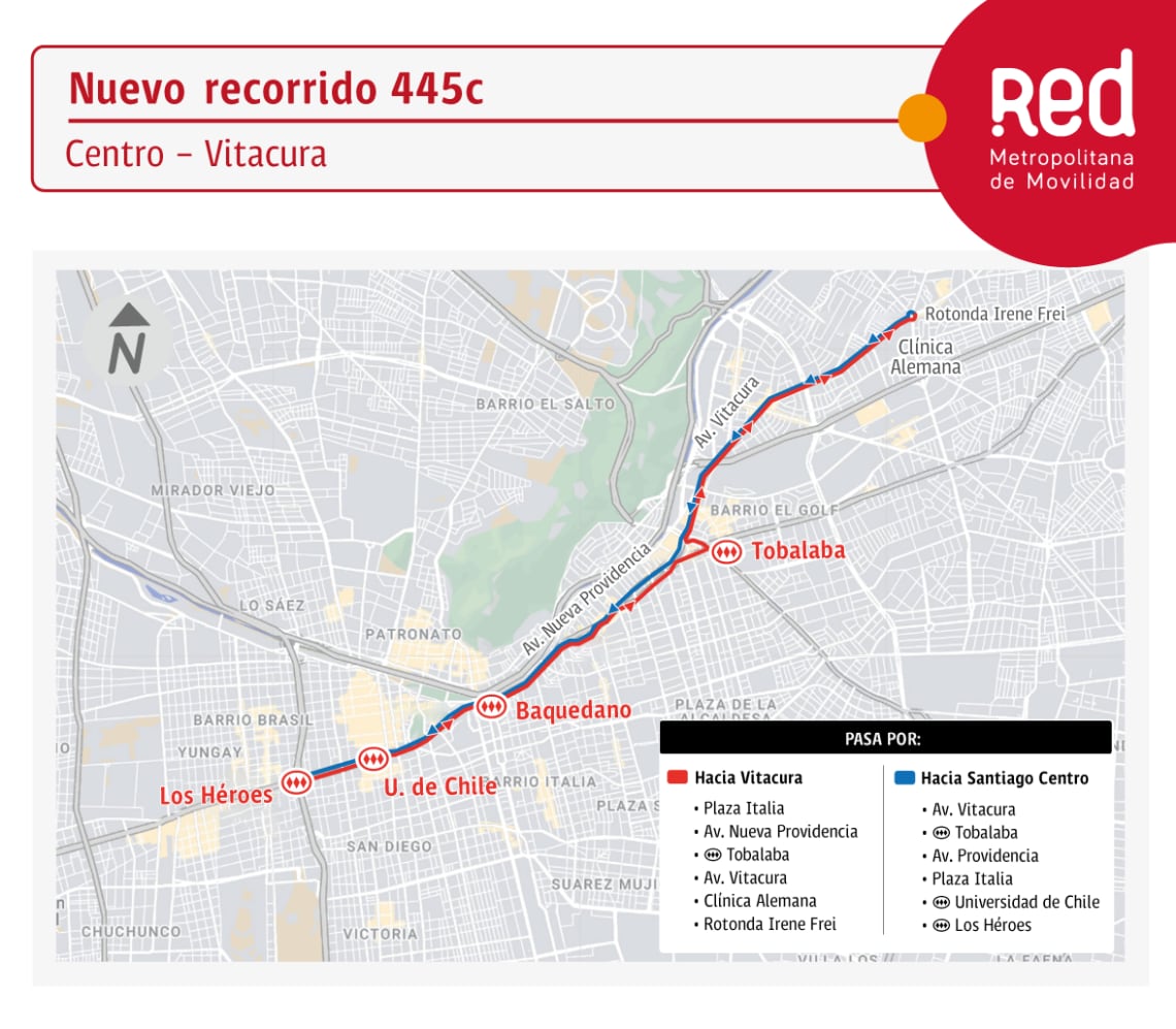 Recorrido 445c